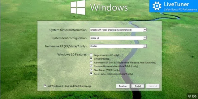 Windows 10 Transformation Pack: Verwandelt alte Windows-Version optisch in Windows 10. Für Windows Vista, 7, 8 