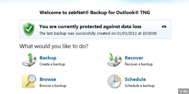 Backup for Outlook TNG