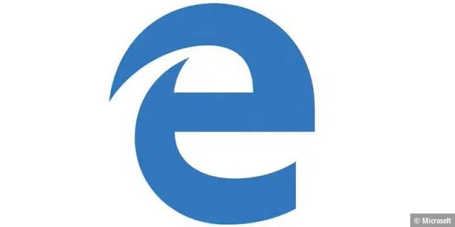 Logo von Microsoft Edge. Die Ähnlichkeit zum IE-Logo dürfte kein Zufall sein.