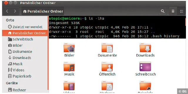 Ein Terminal für Nautilus: Diese Erweiterung für Nautilus ist in Python geschrieben und kann in Ubuntu den Gnome-Dateimanager mit einer integrierten Shell ausstatten.