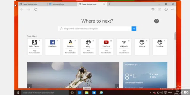 Windows 10 Build 10122: Browser/Spartan mit neuer 