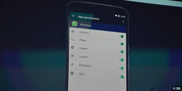 Android M: App-Berechtigungen