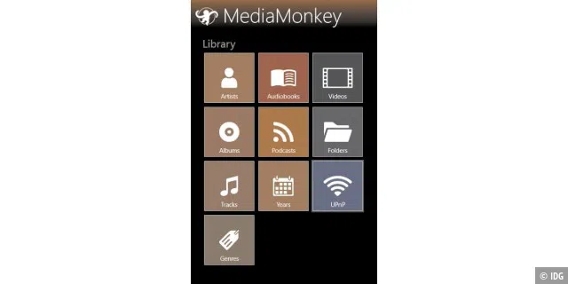 Windows-RT-Tablets als UPnP-Clients: Hier gibt es praktisch nur eine brauchbare App für diese Aufgabe – den Media Monkey.