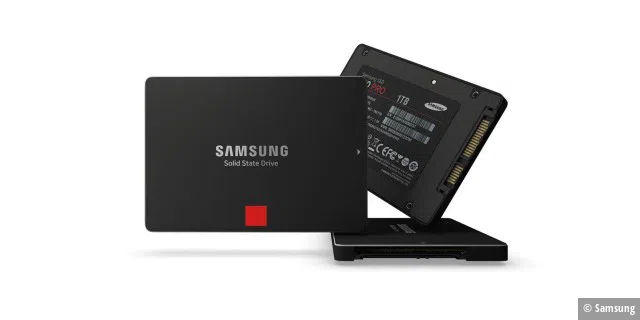 SSD-Laufwerk wie das Samsung 850 Pro verkürzen die Ladezeit von Programmen und Datenträgerzugriffe.