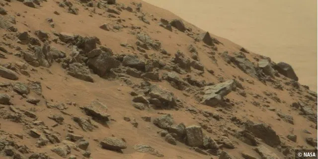 Diese Aufnahme machte der Mars-Roboter am 7. Mai 2015.