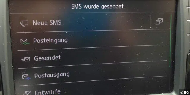 SMS-Übersicht.