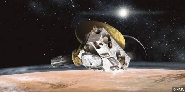 Die NASA-Sonde New Horizons fliegt heute an Pluto vorbei.