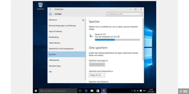 Windows 10 Build 10240 - Impressionen
