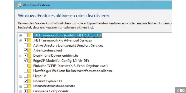 Verborgene Funktionen von Windows 10aktivieren