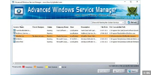 Advanced Windows Service Manager