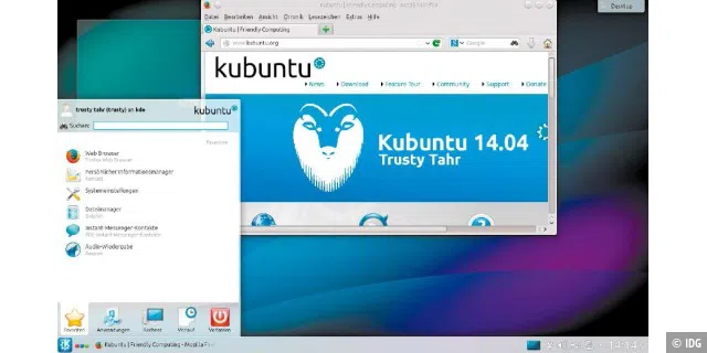KDE ist der anspruchsvollste Linux-Desktop mit unbegrenztem Anpassungspotenzial. Die Systembasis von Kubuntu ist Ubuntu.