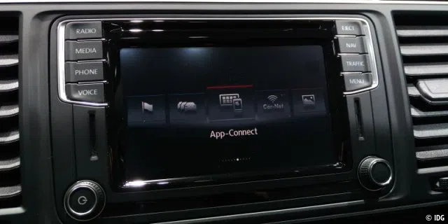 App-Connect für Apple Carplay, Mirrorlink und Android Auto.