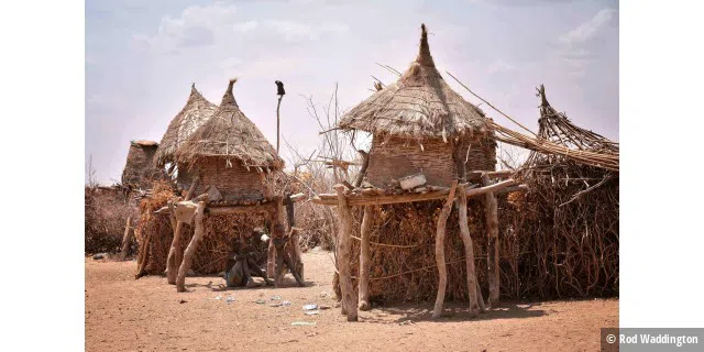Village, Dassanech Tribe, Ethiopia