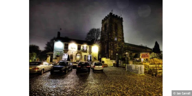 Grappenhall Village by Night