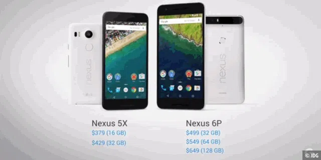 Das sind die Preise für die beiden neuen Nexus-Modelle. Die Preise werden wohl 1:1 in Euro übernommen.