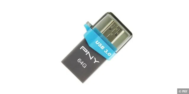 PLATZ 10: PNY Duo-Link OU3 64GB OTG