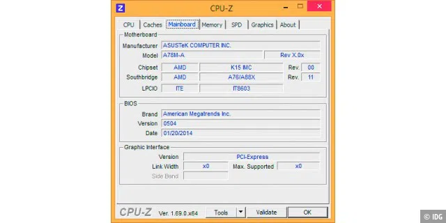 Ein Gratis-Programm wie CPU-Z zeigt exakt an, welches Mainboard und Bios Sie verwenden. Allerdings kann es passieren, dass das Tool die Informationen nicht auslesen kann.