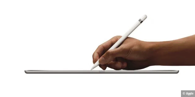 Der Apple Pencil kostet 109 Euro: Im Test reagiert er sehr schnell und präszise.