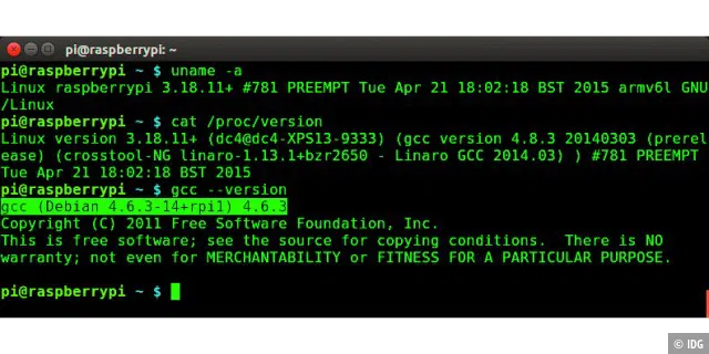 Versions-Check: Ermitteln, welche Linux-Kernel-Version auf dem Raspberry Pi installiert ist.