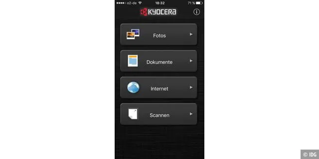 Übersichtlich und mit vielen Funktionen: Die Kyocera App Mobile Print