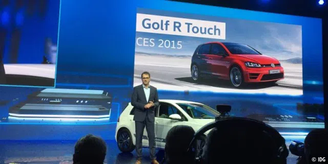 Gestensteuerung zeigte VW bereits auf der CES 2015 am Beispiel des Golf R Touch.