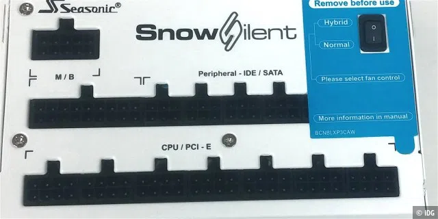 Voll modulares Kabelmanagement: Seasonic SS-1200XP3 Snow Silent HM07 Edition