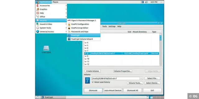 Die Linux-Live-DVD Ubuntu Privacy Remix bietet etliche Sicherheitstools. Mit dabei ist die Verschlüsselungssoftware Truecrypt. So öffnen Sie Truecrypt-Container auch dann noch, wenn etwa Windows 10 das nicht mehr zulässt.