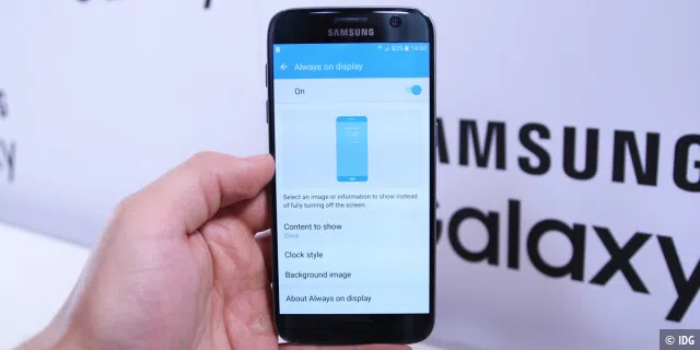 Samsung Galaxy S7: Always-On-Display