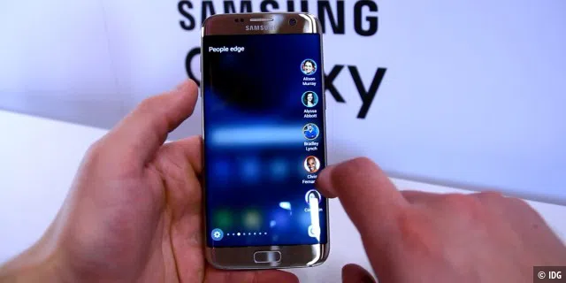 Samsung Galaxy S7 Edge: Seitenbildschirm