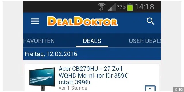 DealDoktor » Schnäppchen App