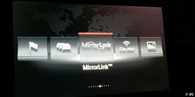 Mirrorlink unter dem Menü-Punkt App-Connect im VW Bus