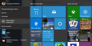 Windows 10: Verstecktes Admin-Konto aktivieren