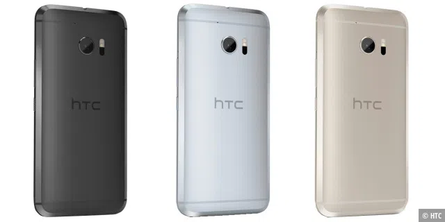 Das HTC 10 kommt in den Farben Grau, Gold und Silber auf den Markt.