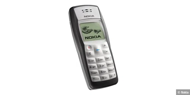 Mit über 200 Millionen Exemplaren das erfolgreichste Handy der Welt - Nokia 1100