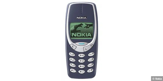 Nokia 3310 - der robuste Klassiker von damals.
