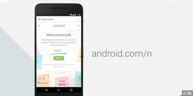 Android N: Internet-Gemeinde soll bei der Suche nach dem Namen mithelfen