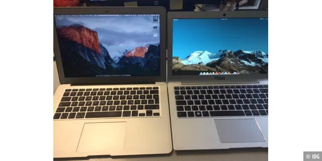 InfinityBook gegen MacBook Air 13 Zoll