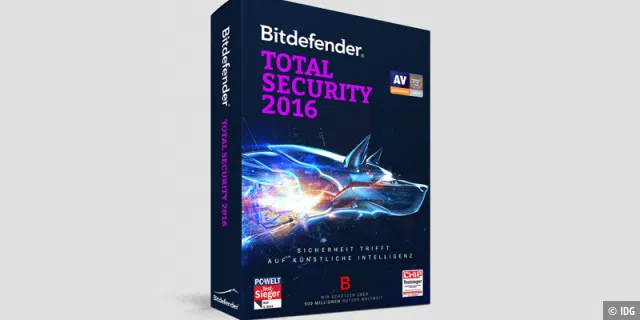 Bitdefender Total Security 2016 bietet einen umfassenden Schutz für Ihren Rechner