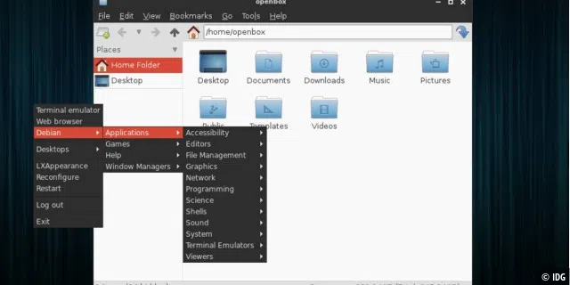 Icebox ist eine inoffizielle Ubuntu-Variante mit schlanker Openbox-Oberfläche.