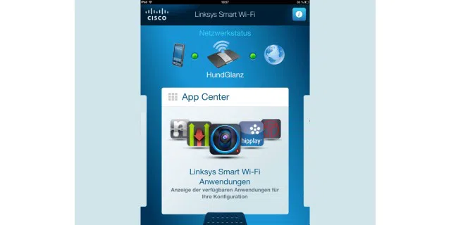 Wie Linksys bieten auch andere Hersteller Apps, mit denen Sie via Smartphone oder Tablet den Router einrichten oder auf eine angeschlossene Festplatte zugreifen.