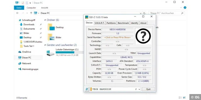 SSD-Z ist ein Tool, das Ihnen zahlreiche Informationen über Ihre Festplatte gibt. Analysiert werden SSDs sowie HDDs.