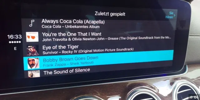 Apple Music via Carplay