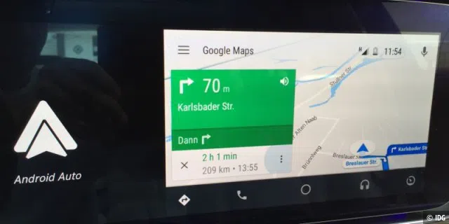 Android Auto: Navigation mit Google Maps