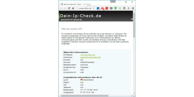 Die Website www.dein-ip-check.de zeigt Ihnen an, was Ihr Browser alles über sich und Ihren Rechner verrät. Aus den Daten lässt sich ein individueller Fingerprint Ihres Systems erstellen.