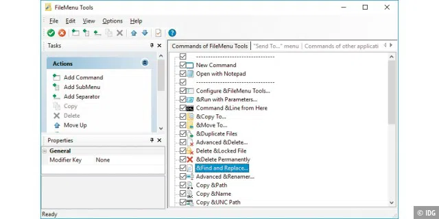 Mehr Funktionen für das Kontextmenü: File Menu Tools stattet den Windows-Explorer mit nützlichen Zusatzbefehlen aus. Was Sie nicht brauchen, können Sie über das Konfigurationstool deaktivieren.