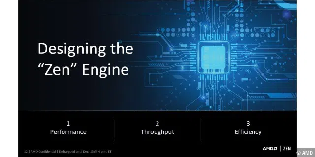 Die Schwerpunkte, die AMD bei der Zen-Architektur gesetzt hat
