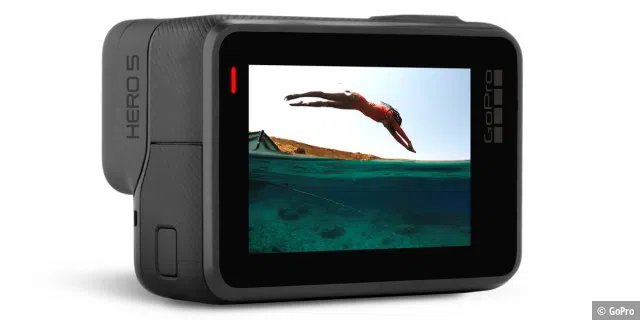 Die GoPro Hero5 Black besitzt einen integrierten 2 Zoll großen Touch-Bildschirm, über den Sie nicht nur die Live-Vorschau sehen, sondern auch aufgenommene Videos wiedergeben können.