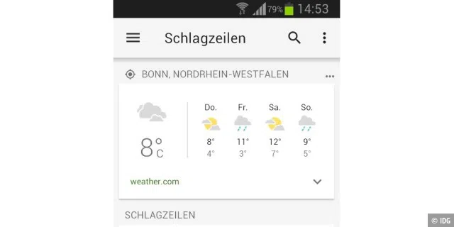 Google News & Wetter