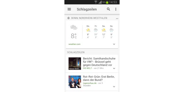 Google News & Wetter