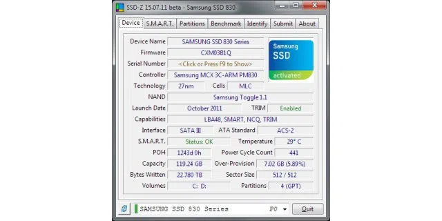SSD-Z analysiert SSDs und HDDs und liefert detaillierte Infos.